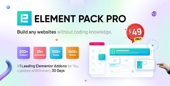 Element Pack 10.0.1 – Addon for Elementor Page Builder WordPress Plugin